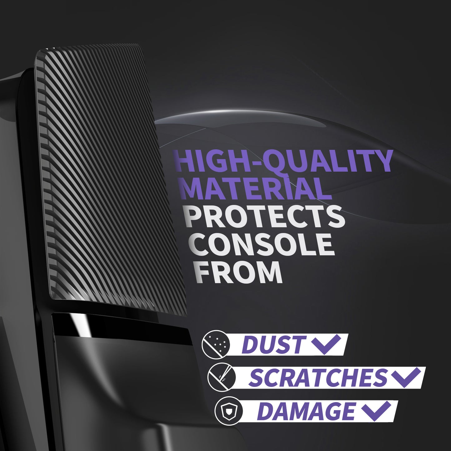 eXtremeRate eXcover PS5 Slim ディスク版対応 交換用外装カバーセット(上下カバー+通気孔付きサイドパネル&バックプレート)【ブラック】