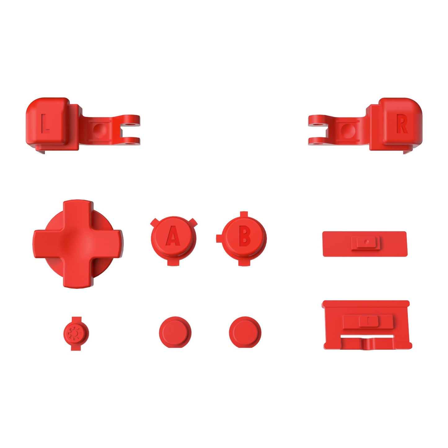 Custom Replacement Full Set Buttons for Gameboy Advance SP GBA SP Console - Classic Red eXtremeRate