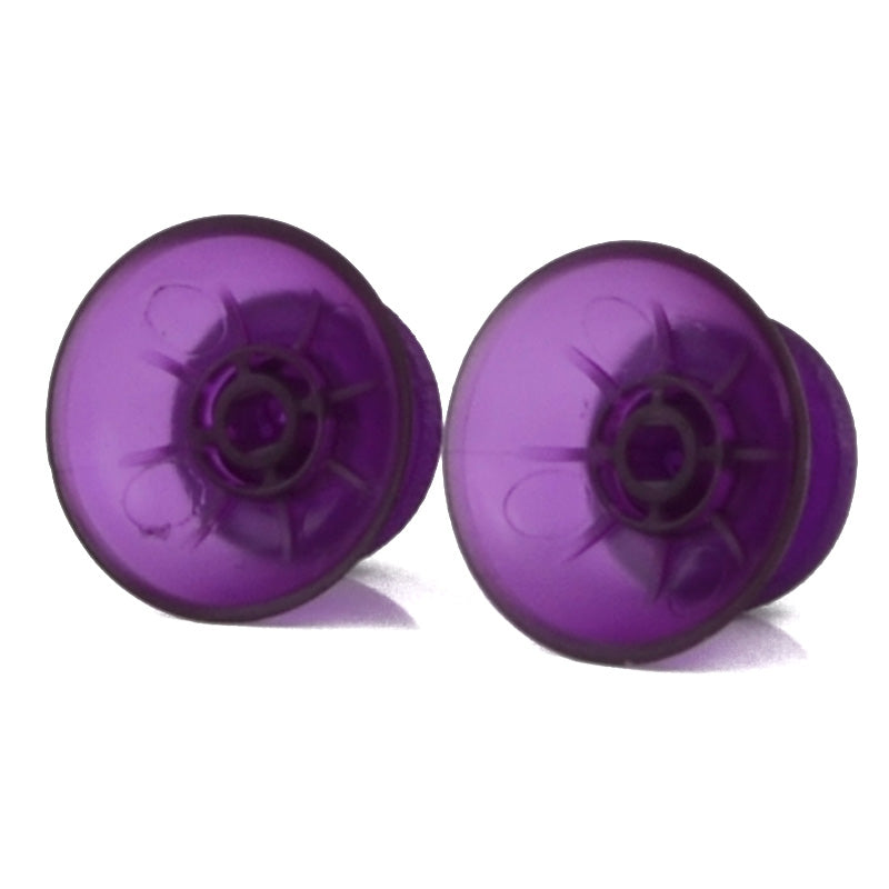 eXtremeRate Retail Clear Purple Custom Thumbsticks Analog Stick Part for ps4 Controll - P4J0114Q