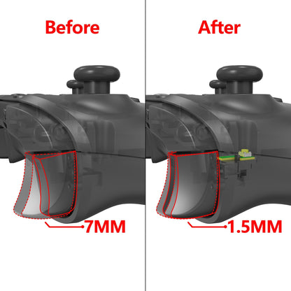 eXtremeRate Retail Clicky Hair Trigger Kit for Xbox One X/S Controller LT RT Shoulder Buttons, Custom Flashshot Trigger Stop Flex Cable for Xbox One X/S Controller Model 1708 - X1MD001