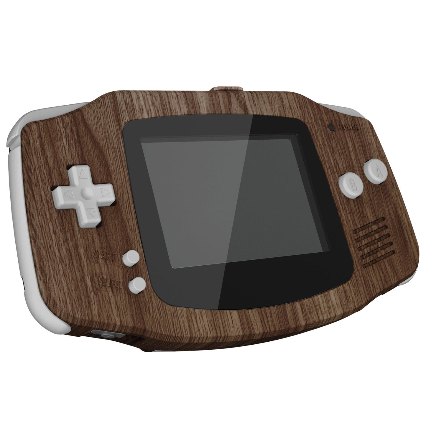 eXtremeRate Retail IPS Ready Upgraded Wood Grain GBA Replacement Shell Full Housing Cover Buttons for Gameboy Advance - Compatible with Both IPS & Standard LCD - Console & IPS Screen NOT Included - TAGS2001