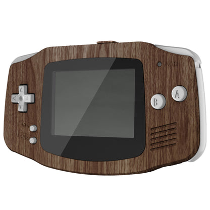 eXtremeRate Retail IPS Ready Upgraded Wood Grain GBA Replacement Shell Full Housing Cover Buttons for Gameboy Advance - Compatible with Both IPS & Standard LCD - Console & IPS Screen NOT Included - TAGS2001