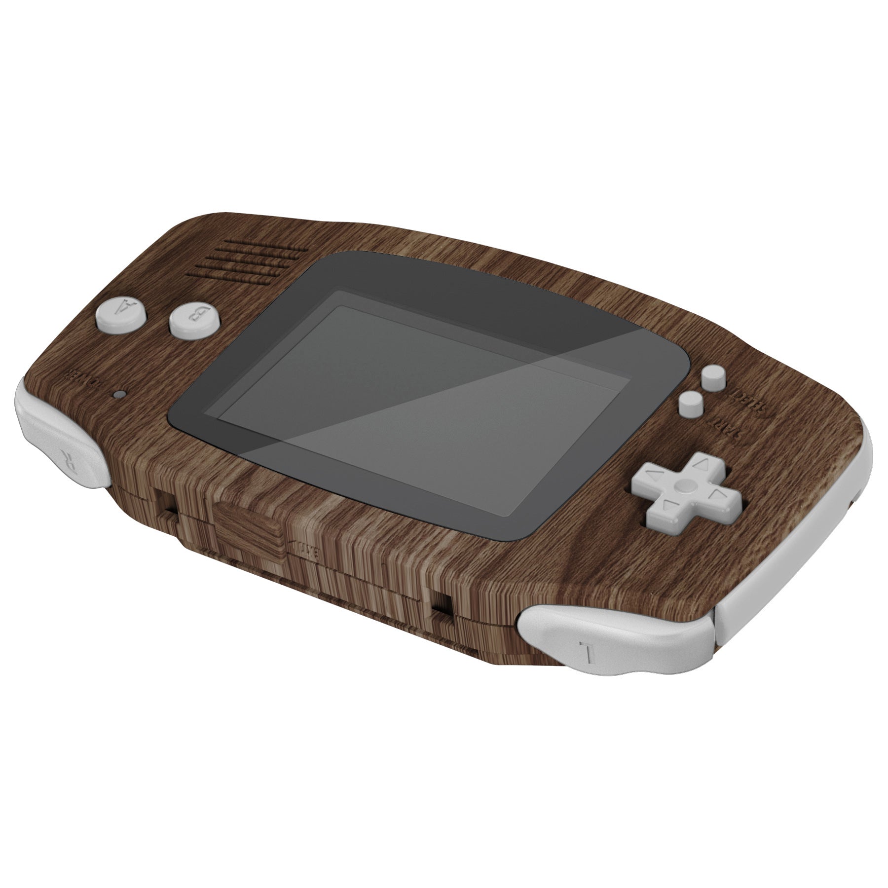 eXtremeRate Retail IPS Ready Upgraded Wood Grain GBA Replacement Shell Full Housing Cover Buttons for Gameboy Advance - Compatible with Both IPS & Standard LCD - Console & IPS Screen NOT Included - TAGS2001