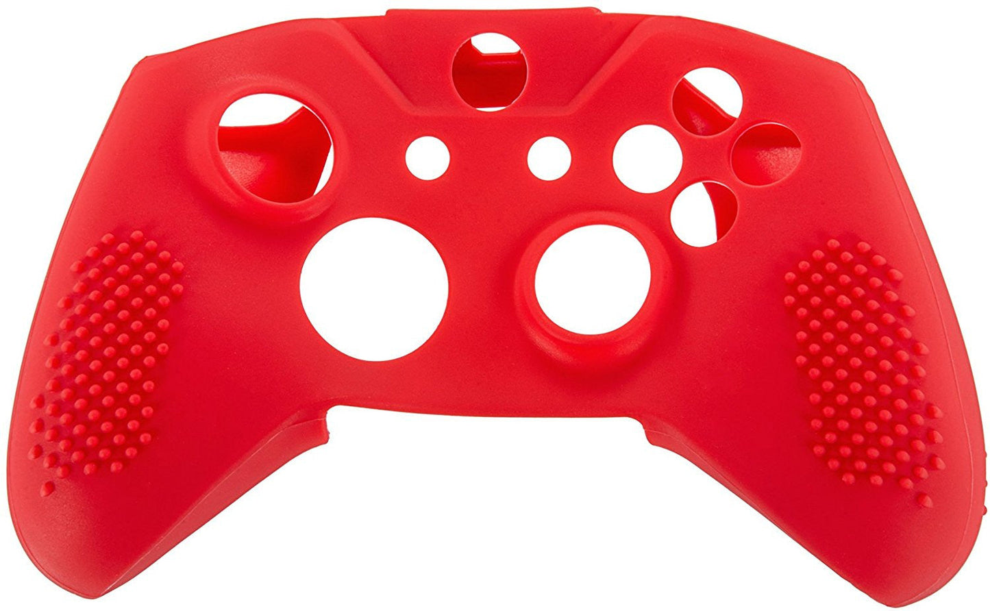 eXtremeRate Retail Soft Red Silicone Controller Cover Grips Caps Protective Case for Xbox One S for Xbox One X -XBOWP0039GC