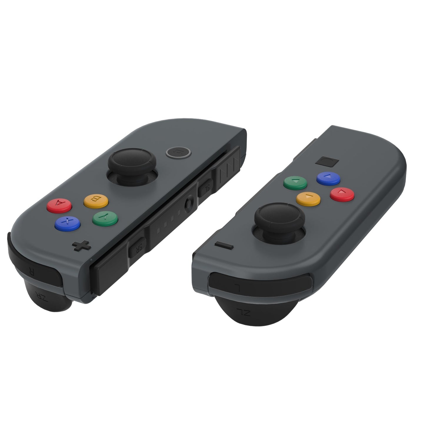 eXtremeRate Retail Replacement DIY Colorful ABXY Buttons Directions Keys Repair Kits with Tools for NS Switch JoyCon & OLED JoyCon - JoyCon Shell NOT Included - AJ109