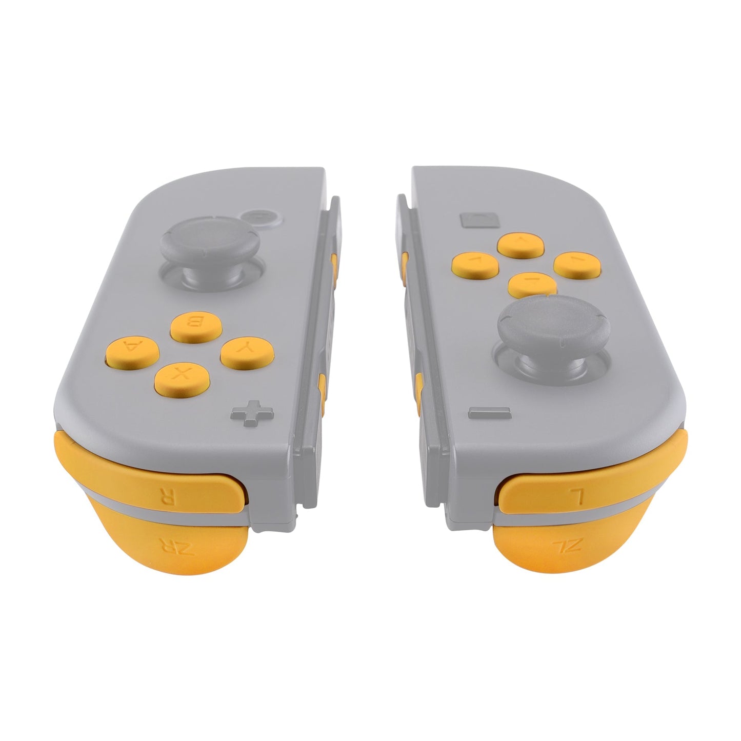 eXtremeRate Retail Caution Yellow Replacement ABXY Direction Keys SR SL L R ZR ZL Trigger Buttons Springs, Full Set Buttons Repair Kits with Tools for NS Switch JoyCon & OLED JoyCon - JoyCon Shell NOT Included- AJ205