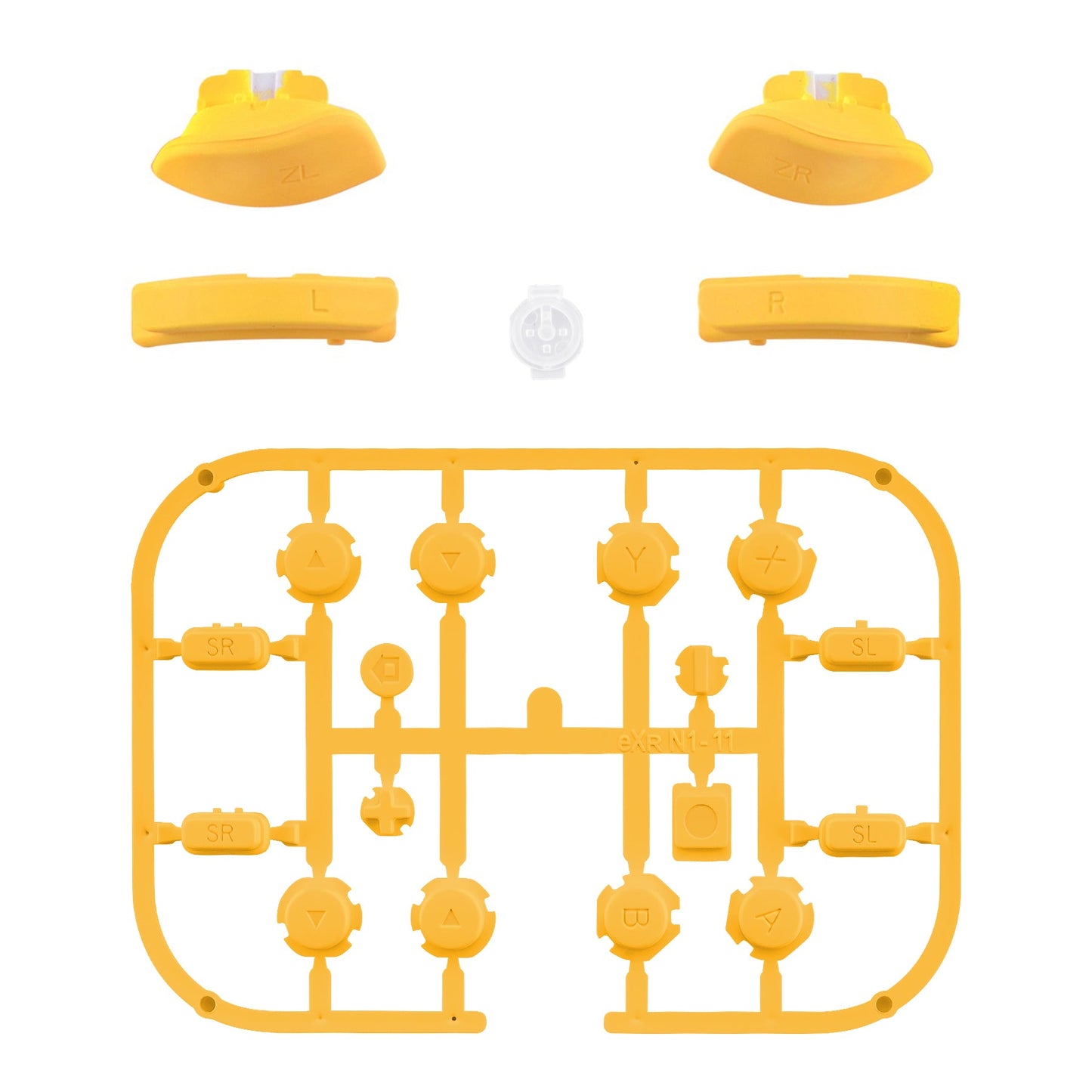 eXtremeRate NS Switch用ジョイコン交換フルセットボタン【イエロー】