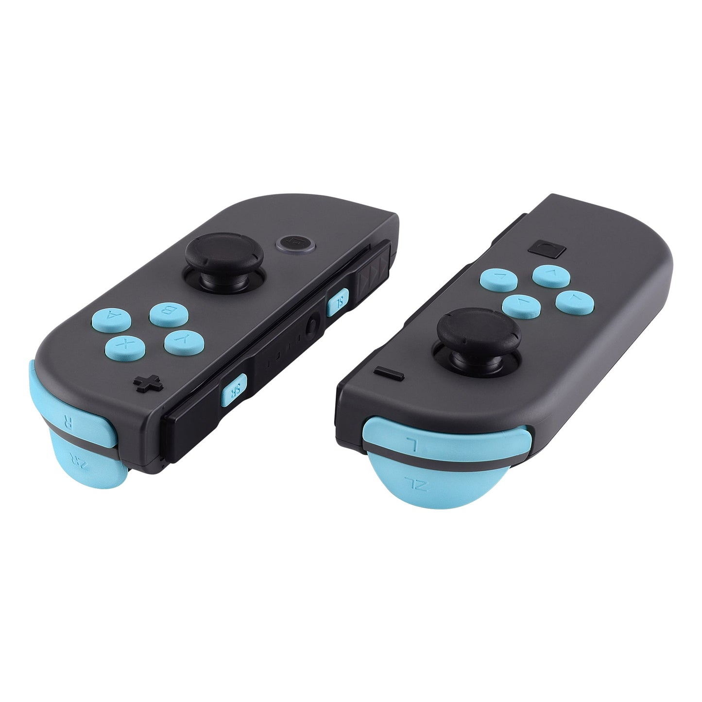 eXtremeRate Retail Heaven Blue Replacement ABXY Direction Keys SR SL L R ZR ZL Trigger Buttons Springs, Full Set Buttons Repair Kits with Tools for NS Switch JoyCon & OLED JoyCon - JoyCon Shell NOT Included- AJ207