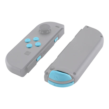 eXtremeRate Retail Heaven Blue Replacement ABXY Direction Keys SR SL L R ZR ZL Trigger Buttons Springs, Full Set Buttons Repair Kits with Tools for NS Switch JoyCon & OLED JoyCon - JoyCon Shell NOT Included- AJ207