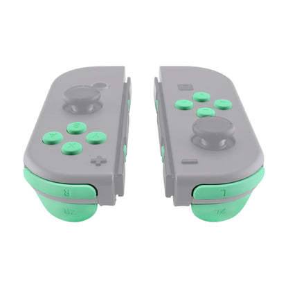 eXtremeRate Retail Mint Green Replacement ABXY Direction Keys SR SL L R ZR ZL Trigger Buttons Springs, Full Set Buttons Repair Kits with Tools for NS Switch JoyCon & OLED JoyCon - JoyCon Shell NOT Included- AJ208