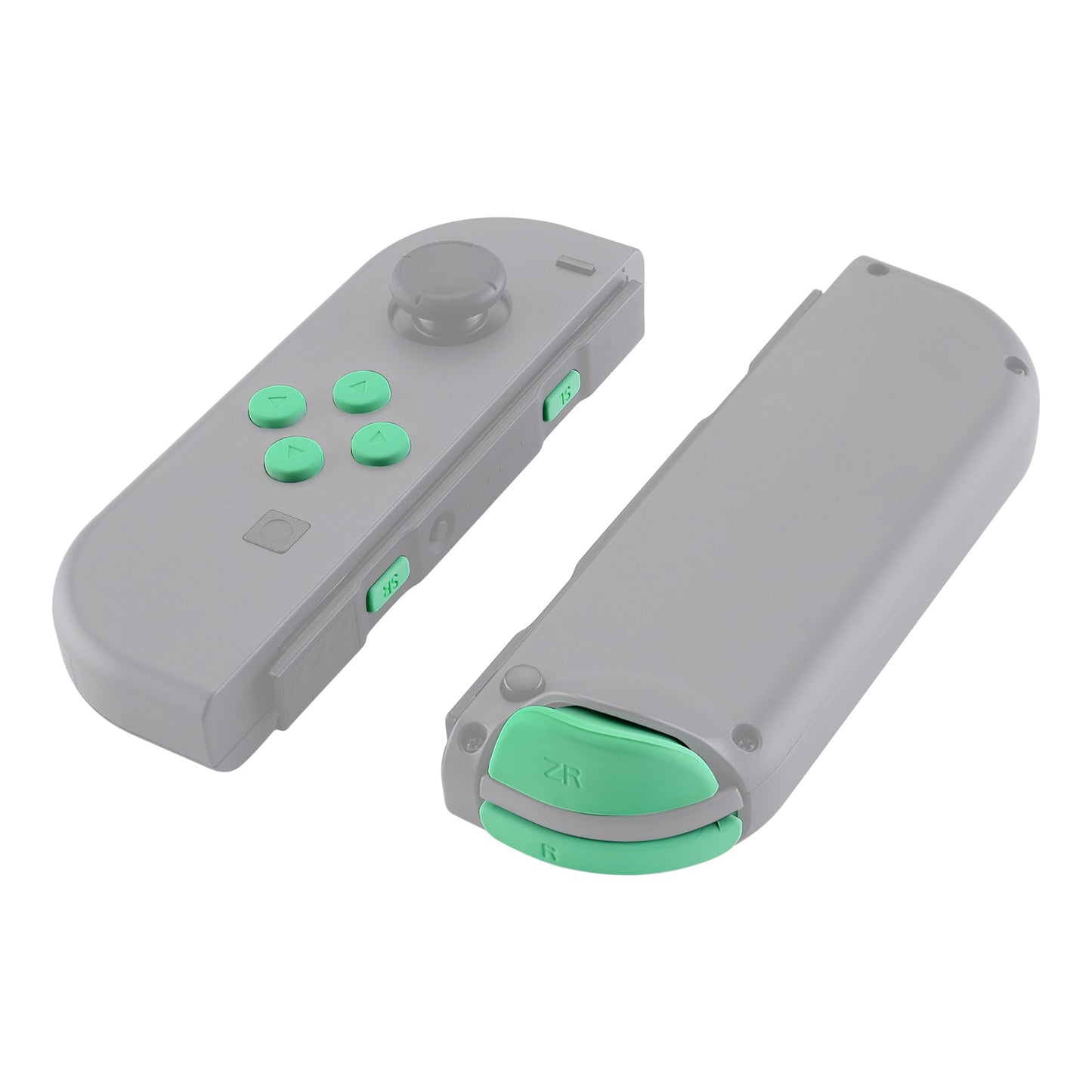 eXtremeRate Retail Mint Green Replacement ABXY Direction Keys SR SL L R ZR ZL Trigger Buttons Springs, Full Set Buttons Repair Kits with Tools for NS Switch JoyCon & OLED JoyCon - JoyCon Shell NOT Included- AJ208