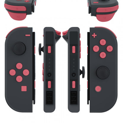 eXtremeRate Retail Indian Red Replacement ABXY Direction Keys SR SL L R ZR ZL Trigger Buttons Springs, Full Set Buttons Repair Kits with Tools for NS Switch JoyCon & OLED JoyCon - JoyCon Shell NOT Included - AJ219