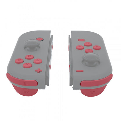 eXtremeRate Retail Indian Red Replacement ABXY Direction Keys SR SL L R ZR ZL Trigger Buttons Springs, Full Set Buttons Repair Kits with Tools for NS Switch JoyCon & OLED JoyCon - JoyCon Shell NOT Included - AJ219