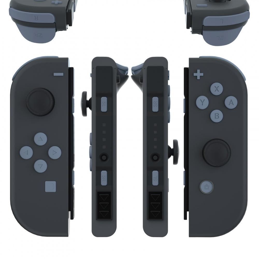 eXtremeRate Retail Slate Gray Replacement ABXY Direction Keys SR SL L R ZR ZL Trigger Buttons Springs, Full Set Buttons Repair Kits with Tools for NS Switch JoyCon & OLED JoyCon - JoyCon Shell NOT Included - AJ220