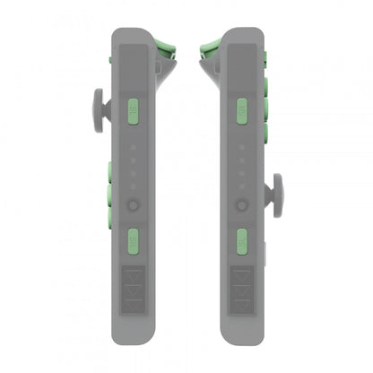 eXtremeRate Retail Matcha Green Replacement ABXY Direction Keys SR SL L R ZR ZL Trigger Buttons Springs, Full Set Buttons Repair Kits with Tools for NS Switch JoyCon & OLED JoyCon - JoyCon Shell NOT Included - AJ222