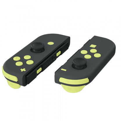 eXtremeRate Retail Lemon Yellow Replacement ABXY Direction Keys SR SL L R ZR ZL Trigger Buttons Springs, Full Set Buttons Repair Kits with Tools for NS Switch JoyCon & OLED JoyCon - JoyCon Shell NOT Included - AJ225