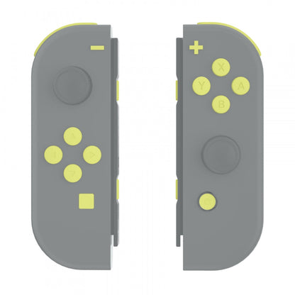 eXtremeRate Retail Lemon Yellow Replacement ABXY Direction Keys SR SL L R ZR ZL Trigger Buttons Springs, Full Set Buttons Repair Kits with Tools for NS Switch JoyCon & OLED JoyCon - JoyCon Shell NOT Included - AJ225