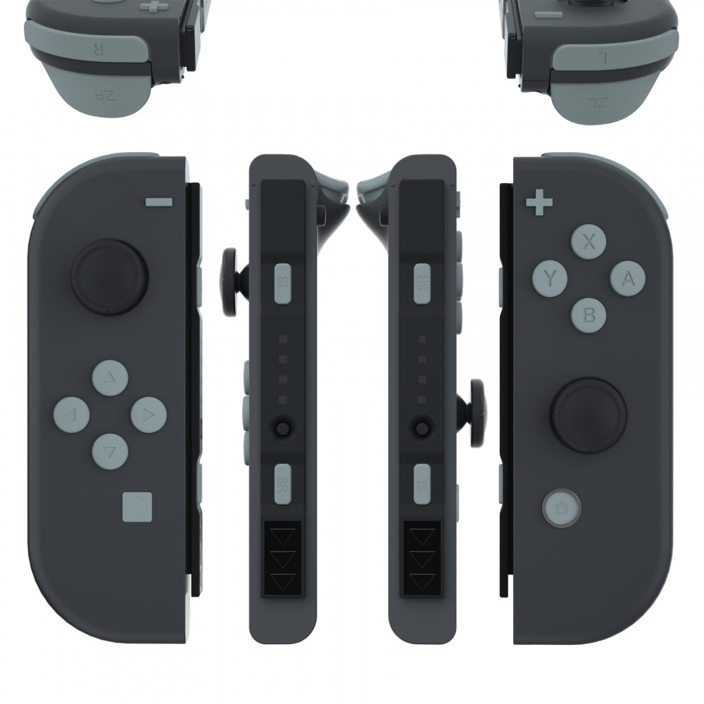 eXtremeRate Retail New Hope Gray Replacement ABXY Direction Keys SR SL L R ZR ZL Trigger Buttons Springs, Full Set Buttons Repair Kits with Tools for NS Switch JoyCon & OLED JoyCon - JoyCon Shell NOT Included - AJ226