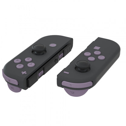 eXtremeRate Retail Dark Grayish Violet Replacement ABXY Direction Keys SR SL L R ZR ZL Trigger Buttons Springs, Full Set Buttons Repair Kits with Tools for NS Switch JoyCon & OLED JoyCon - JoyCon Shell NOT Included - AJ227