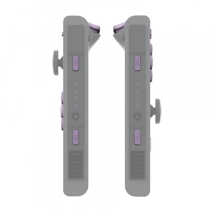 eXtremeRate Retail Dark Grayish Violet Replacement ABXY Direction Keys SR SL L R ZR ZL Trigger Buttons Springs, Full Set Buttons Repair Kits with Tools for NS Switch JoyCon & OLED JoyCon - JoyCon Shell NOT Included - AJ227