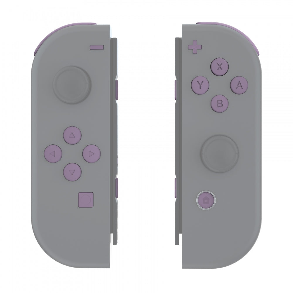 eXtremeRate Retail Dark Grayish Violet Replacement ABXY Direction Keys SR SL L R ZR ZL Trigger Buttons Springs, Full Set Buttons Repair Kits with Tools for NS Switch JoyCon & OLED JoyCon - JoyCon Shell NOT Included - AJ227