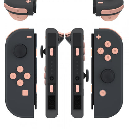 eXtremeRate Retail Mandys Pink Replacement ABXY Direction Keys SR SL L R ZR ZL Trigger Buttons Springs, Full Set Buttons Repair Kits with Tools for NS Switch JoyCon & OLED JoyCon - JoyCon Shell NOT Included - AJ229