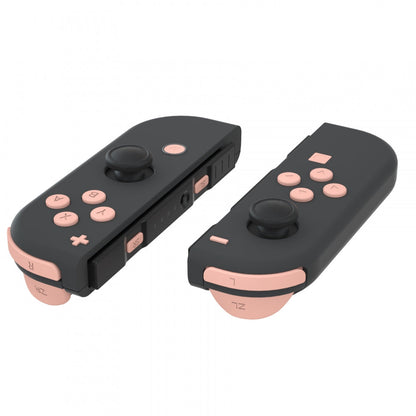 eXtremeRate Retail Mandys Pink Replacement ABXY Direction Keys SR SL L R ZR ZL Trigger Buttons Springs, Full Set Buttons Repair Kits with Tools for NS Switch JoyCon & OLED JoyCon - JoyCon Shell NOT Included - AJ229