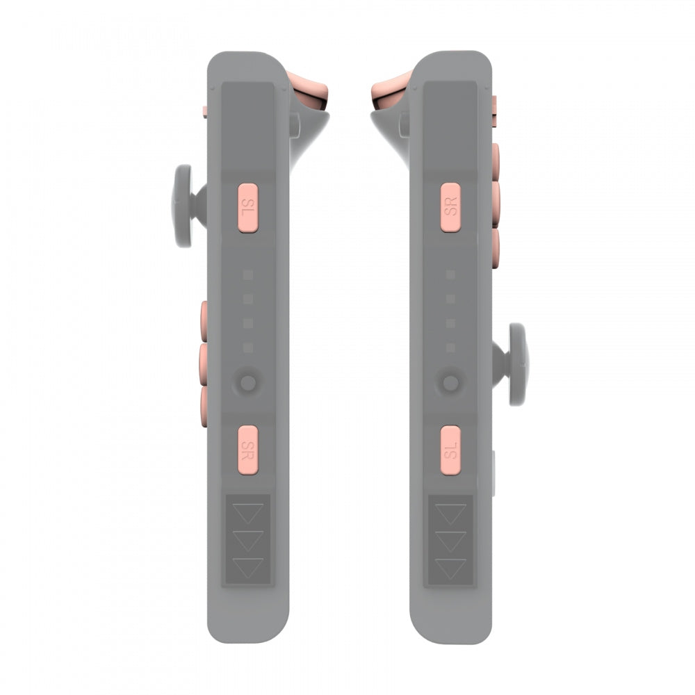 eXtremeRate Retail Mandys Pink Replacement ABXY Direction Keys SR SL L R ZR ZL Trigger Buttons Springs, Full Set Buttons Repair Kits with Tools for NS Switch JoyCon & OLED JoyCon - JoyCon Shell NOT Included - AJ229