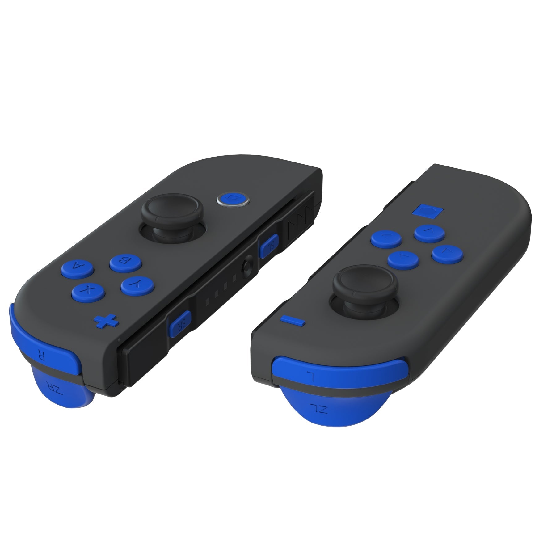 eXtremeRate Retail Blue Replacement ABXY Direction Keys SR SL L R ZR ZL Trigger Buttons Springs, Full Set Buttons Repair Kits with Tools for NS Switch JoyCon & OLED JoyCon - JoyCon Shell NOT Included - AJ232