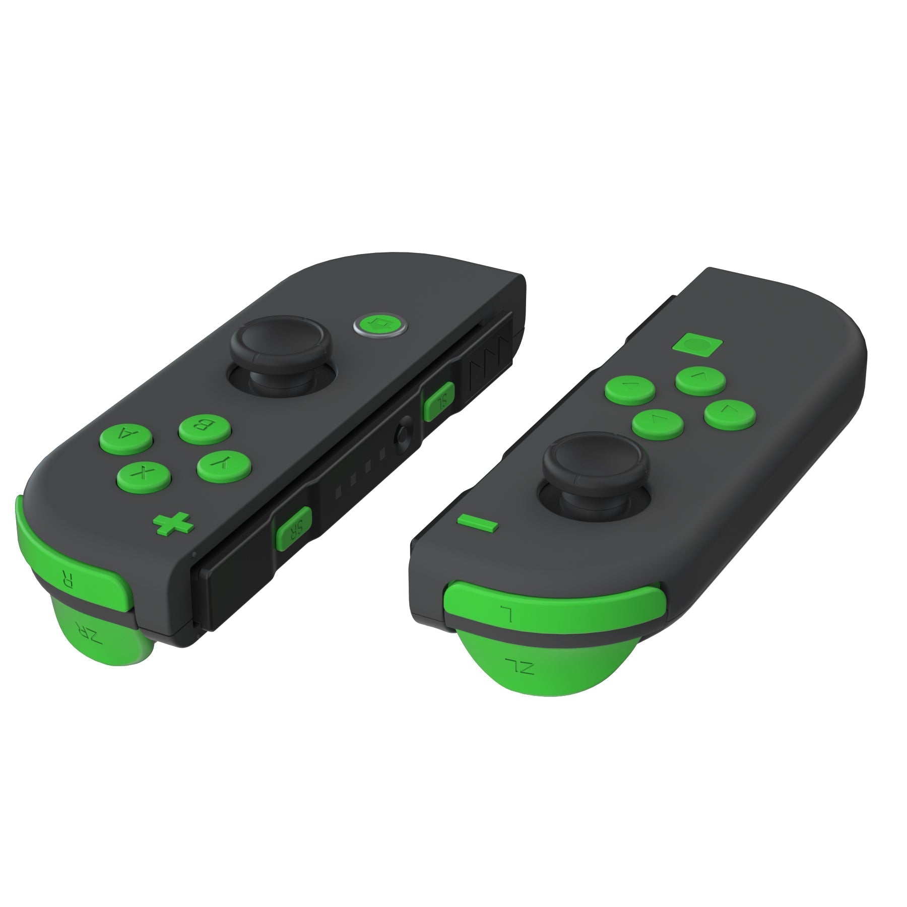 eXtremeRate Retail Green Replacement ABXY Direction Keys SR SL L R ZR ZL Trigger Buttons Springs, Full Set Buttons Repair Kits with Tools for NS Switch JoyCon & OLED JoyCon - JoyCon Shell NOT Included - AJ233