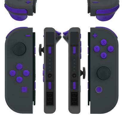 eXtremeRate Retail Purple Replacement ABXY Direction Keys SR SL L R ZR ZL Trigger Buttons Springs, Full Set Buttons Repair Kits with Tools for NS Switch JoyCon & OLED JoyCon - JoyCon Shell NOT Included - AJ234