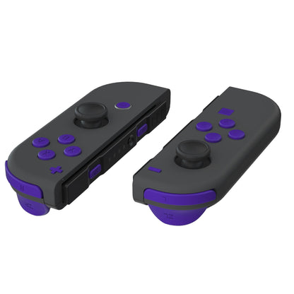 eXtremeRate Retail Purple Replacement ABXY Direction Keys SR SL L R ZR ZL Trigger Buttons Springs, Full Set Buttons Repair Kits with Tools for NS Switch JoyCon & OLED JoyCon - JoyCon Shell NOT Included - AJ234