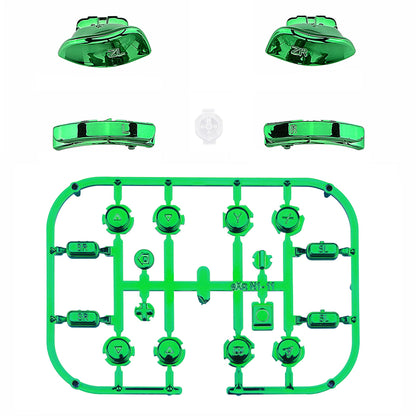 eXtremeRate NS Switch用ジョイコン交換フルセットボタン【クロームグリーングロッシー】