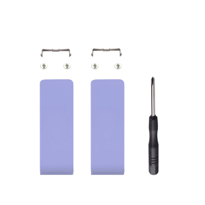 eXtremeRate Retail 2 Set of Light Violet Soft Touch Replacement Kickstand for Nintendo Switch Console, Back Bracket Holder Kick Stand for Nintendo Switch - Console NOT Included - AJ419