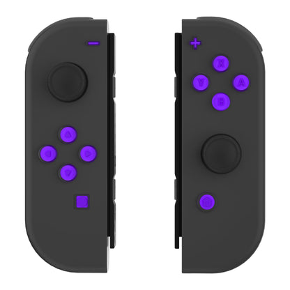 eXtremeRate Retail Replacement Controller ABXY Direction Home Capture + - Jelly Buttons, Two-Tone Pale Purple & Clear with Symbols Action Face Keys for Nintendo Switch & Switch OLED Joy-con - JoyCon NOT Included -  AJ7003