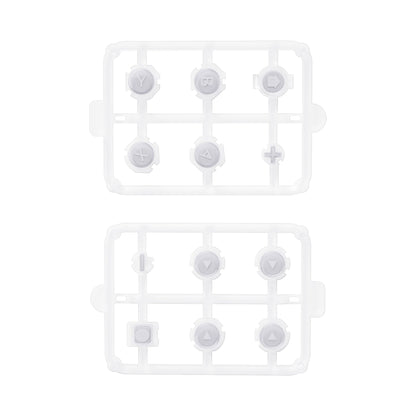 eXtremeRate Retail Replacement Controller ABXY Direction Home Capture + - Jelly Buttons, Two-Tone Pale New Hope Gray & Clear with Symbols Action Face Keys for Nintendo Switch & Switch OLED Joy-con - JoyCon NOT Included -  AJ7005