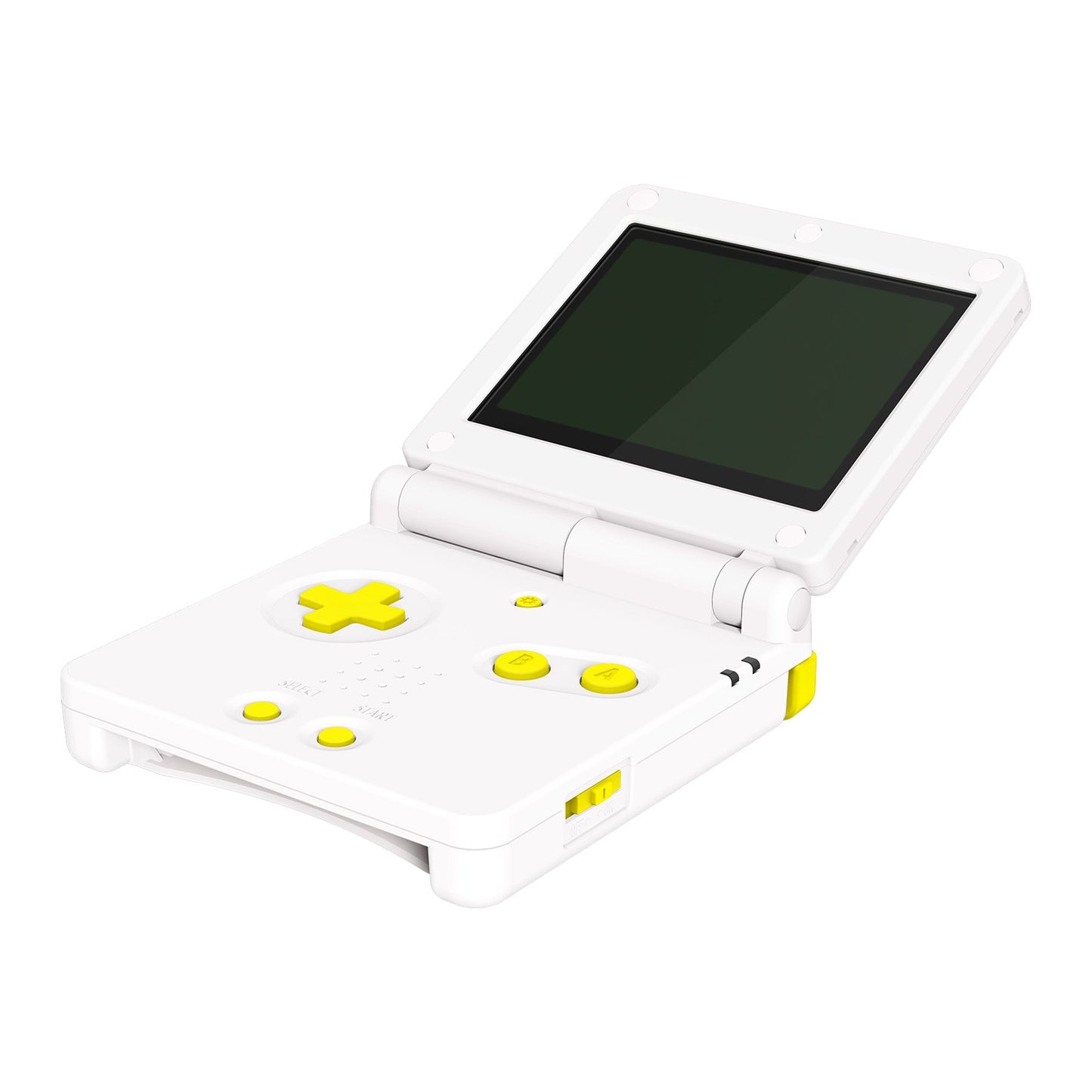 eXtremeRate Retail Sunflower Yellow Custom Full Set Buttons for Gameboy Advance SP, Replacement A B L R Button Power On Off Volume Button D-pad Key for GBA SP Console - Console NOT Included - ASPJ101