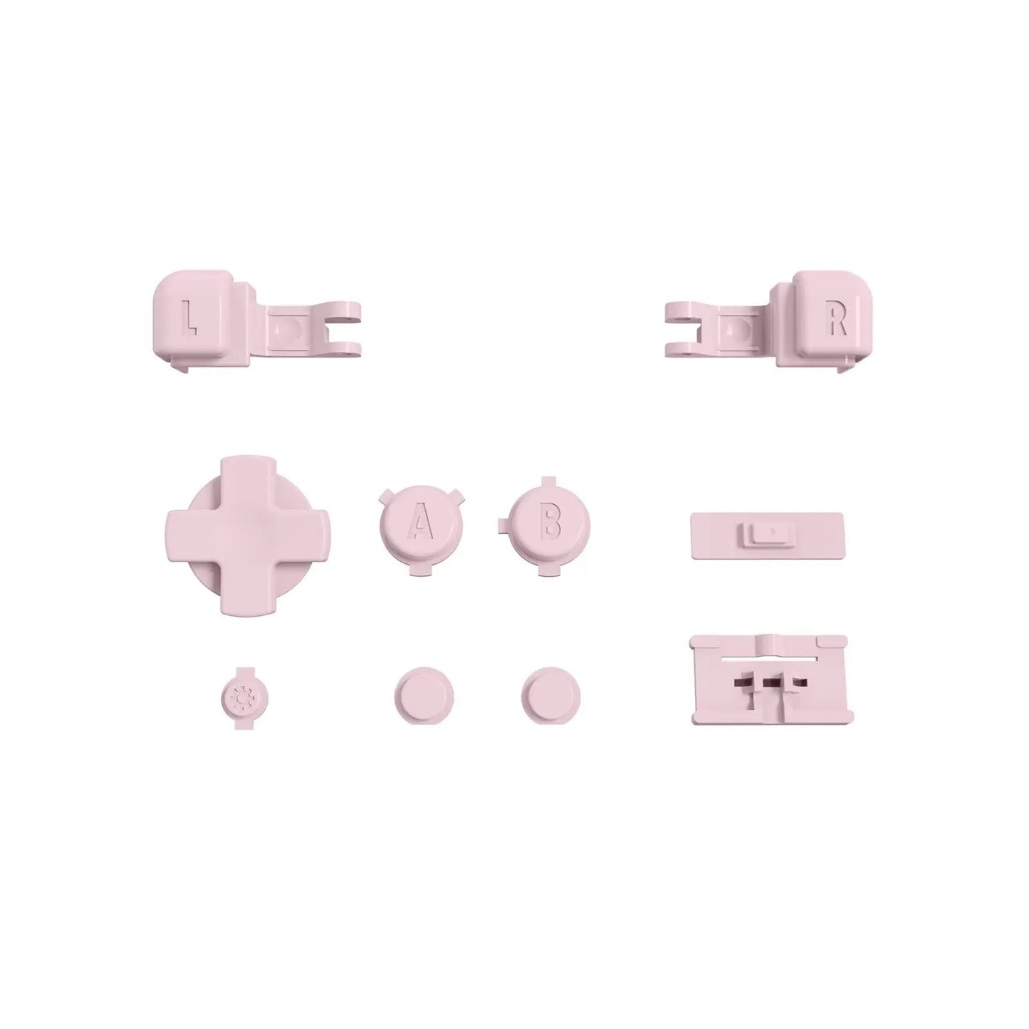 Cherry Blossoms Pink Custom Full Set Buttons for Gameboy Advance SP, Replacement A B L R Button Power On Off Volume Button D-pad Key for GBA SP Console - Console NOT Included - ASPJ204 eXtremeRate