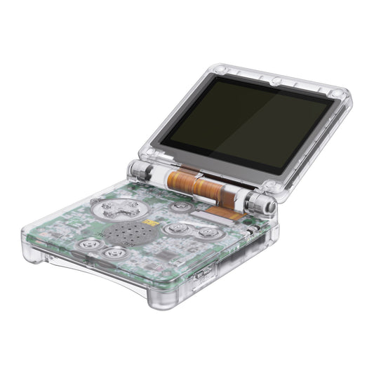 eXtremeRate Retail IPS Ready Upgraded eXtremeRate Clear Custom Replacement Housing Shell for Gameboy Advance SP GBA SP ¨C Compatible with Both IPS & Standard LCD ¨C Console & Screen NOT Included - ASPM5001