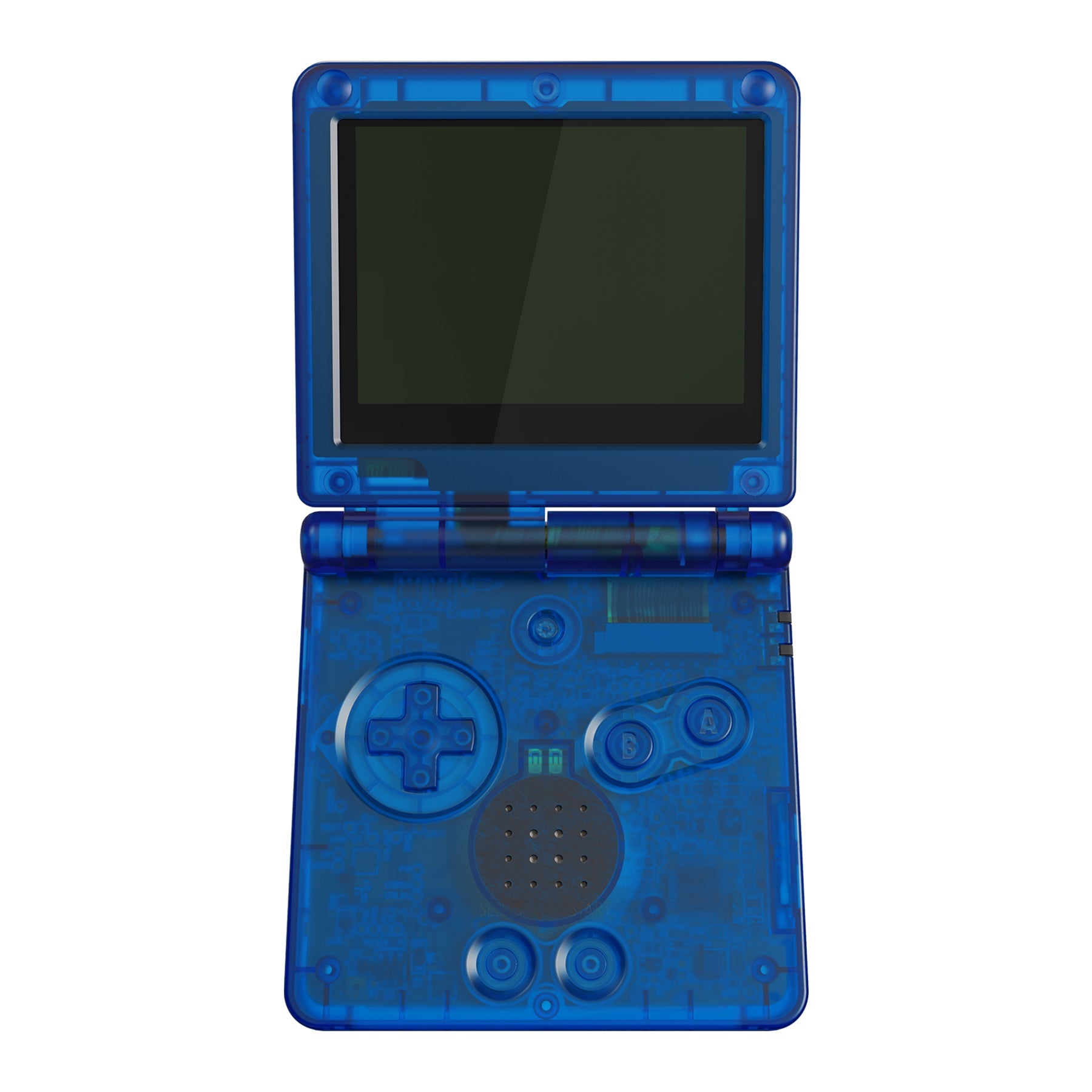 eXtremeRate Retail IPS Ready Upgraded eXtremeRate Clear Blue Custom Replacement Housing Shell for Gameboy Advance SP GBA SP ¨C Compatible with Both IPS & Standard LCD ¨C Console & Screen NOT Included - ASPM5004