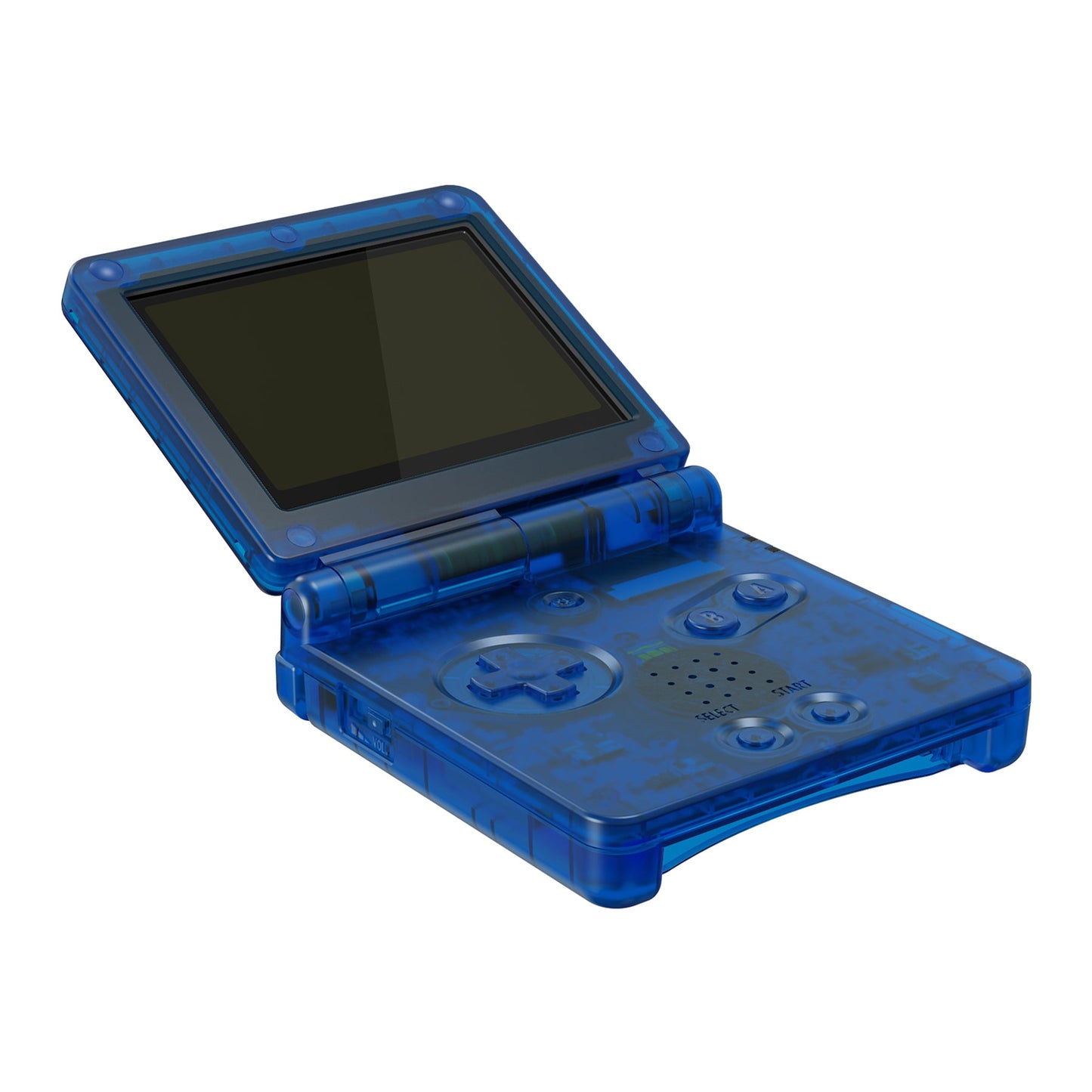 eXtremeRate Retail IPS Ready Upgraded eXtremeRate Clear Blue Custom Replacement Housing Shell for Gameboy Advance SP GBA SP ¨C Compatible with Both IPS & Standard LCD ¨C Console & Screen NOT Included - ASPM5004