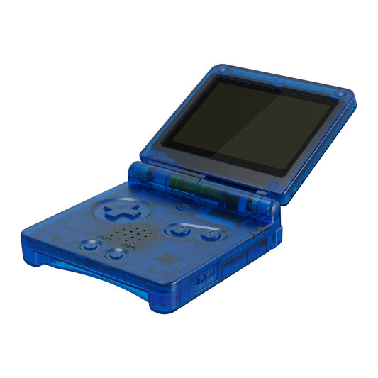 eXtremeRate Retail IPS Ready Upgraded eXtremeRate Clear Blue Custom Replacement Housing Shell for Gameboy Advance SP GBA SP ¨C Compatible with Both IPS & Standard LCD ¨C Console & Screen NOT Included - ASPM5004