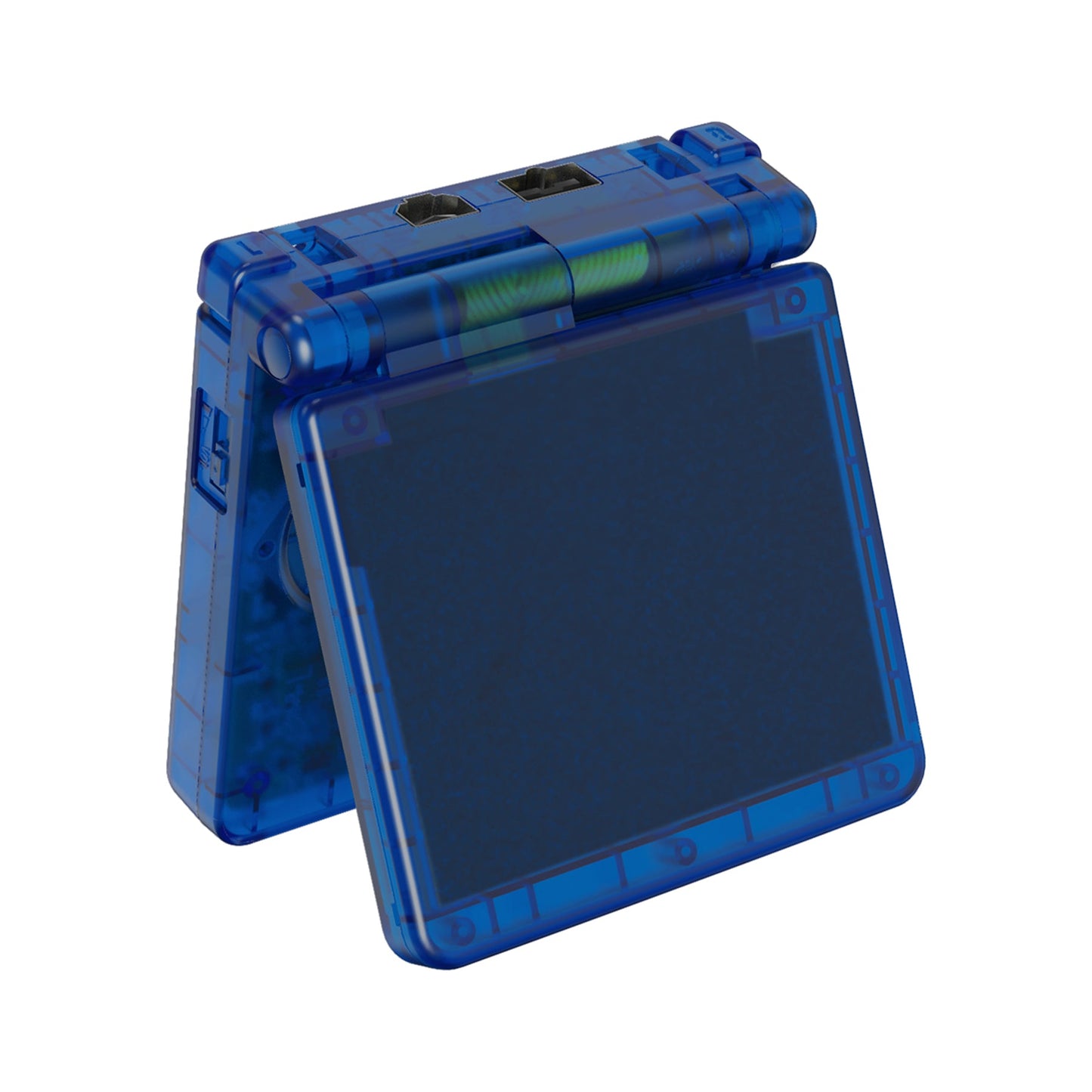 eXtremeRate Retail IPS Ready Upgraded eXtremeRate Clear Blue Custom Replacement Housing Shell for Gameboy Advance SP GBA SP ¨C Compatible with Both IPS & Standard LCD ¨C Console & Screen NOT Included - ASPM5004