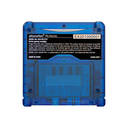 eXtremeRate Retail IPS Ready Upgraded eXtremeRate Clear Blue Custom Replacement Housing Shell for Gameboy Advance SP GBA SP ¨C Compatible with Both IPS & Standard LCD ¨C Console & Screen NOT Included - ASPM5004