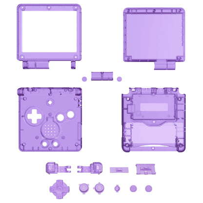 eXtremeRate Retail IPS Ready Upgraded eXtremeRate Clear Atomic Purple Custom Replacement Housing Shell for Gameboy Advance SP GBA SP ¨C Compatible with Both IPS & Standard LCD ¨C Console & Screen NOT Included - ASPM5005