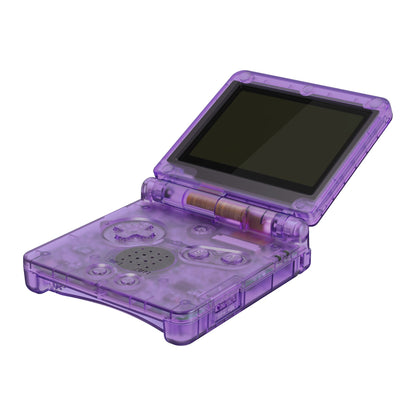 eXtremeRate Retail IPS Ready Upgraded eXtremeRate Clear Atomic Purple Custom Replacement Housing Shell for Gameboy Advance SP GBA SP ¨C Compatible with Both IPS & Standard LCD ¨C Console & Screen NOT Included - ASPM5005