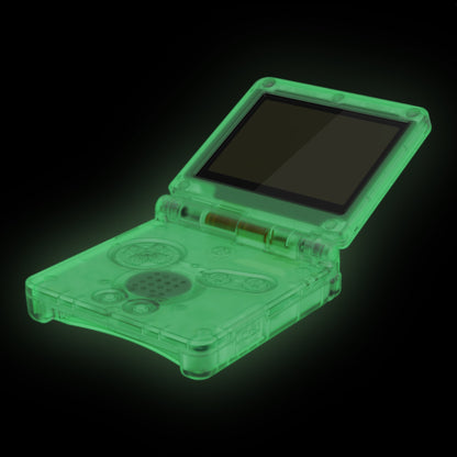 eXtremeRate Retail IPS Ready Upgraded eXtremeRate Glow in Dark - Green Custom Replacement Housing Shell for Gameboy Advance SP GBA SP ¨C Compatible with Both IPS & Standard LCD ¨C Console & Screen NOT Included - ASPM5008