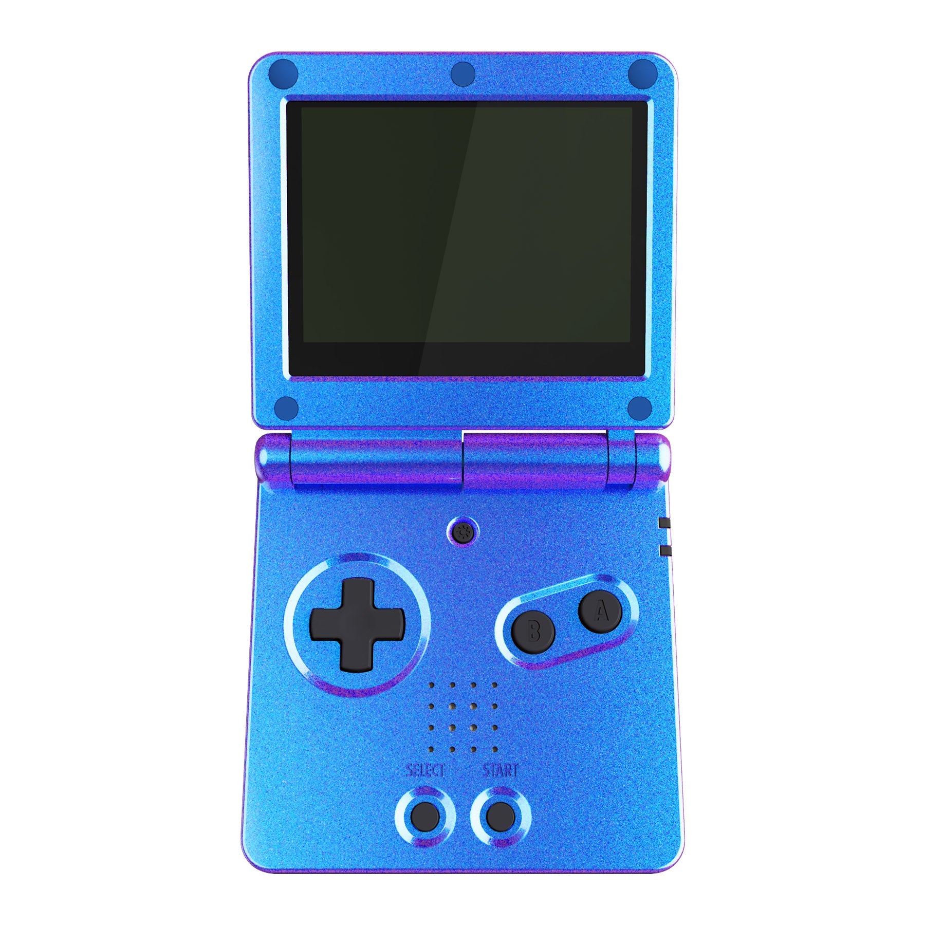 eXtremeRate Retail IPS Ready Upgraded Chameleon Purple Blue Glossy Custom Replacement Housing Shell for Gameboy Advance SP GBA SP ¨C Compatible with Both IPS & Standard LCD ¨C Console & Screen NOT Included - ASPP3001