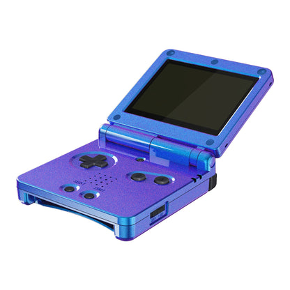 eXtremeRate Retail IPS Ready Upgraded Chameleon Purple Blue Glossy Custom Replacement Housing Shell for Gameboy Advance SP GBA SP ¨C Compatible with Both IPS & Standard LCD ¨C Console & Screen NOT Included - ASPP3001