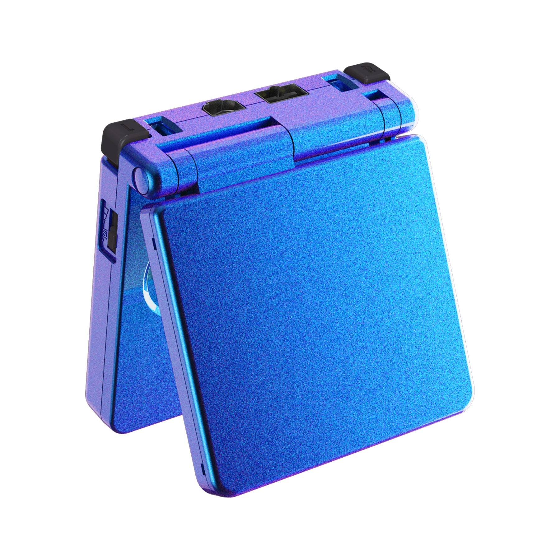 eXtremeRate Retail IPS Ready Upgraded Chameleon Purple Blue Glossy Custom Replacement Housing Shell for Gameboy Advance SP GBA SP ¨C Compatible with Both IPS & Standard LCD ¨C Console & Screen NOT Included - ASPP3001